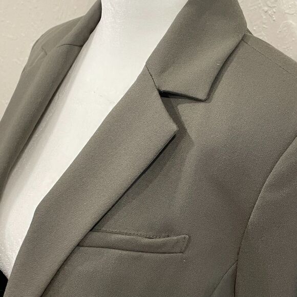 ~ New! 6p Pendleton Blazer Virgin Wool Olive Pockets Lined Seasonless Petite - Picture 3 of 16